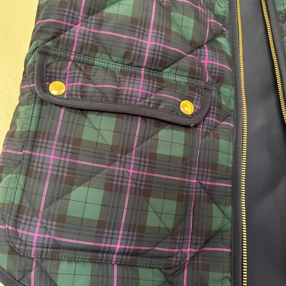 J.Crew Tartan Plaid Quilted Puffer Vest size M - Picture 2 of 6